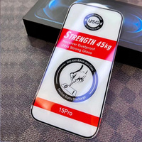 Protection d'écran en verre trempé ultra-résistant antichoc 45KG pour iPhone 18 17 16 15 Pro Max 14 13 12 11