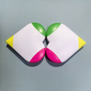 AHA Art Gift - Juego de 3 Marcadores Fluorescentes con Punta de Pincel Oblicua y Logotipo Personalizado, 3 Colores, para Estudiantes - Product Image 4