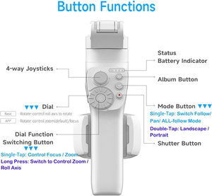 Estabilizador de Gimbal de 3 Ejes Feiyutech <span class=keywords><strong>Vimble</strong></span> 3se, Vb 3se con Seguimiento Facial, Control por Gestos, Plegable, Antivibración para Teléfono Inteligente, con Bluetooth - Product Image 2