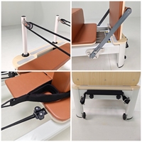 Équipement de Pilates économique pour usage commercial, couleur/logo personnalisable, Reformer de Pilates en aluminium pour la maison, l'entraînement physique et les studios