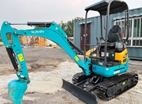 Miniexcavadora usada U17 con precio barato marca Japón de segunda mano 99% nueva 1 toneladas2 toneladas