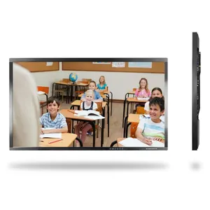 Интерактивные доски для школы со встроенной ОС Android и Windows, размер 55 дюймов, светодиодная черная ЖК-доска с уведомлениями, цифровая доска, белая доска