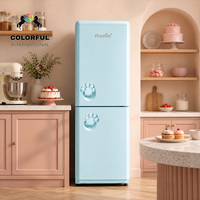 Réfrigérateur compact silencieux et économe en énergie, mini-réfrigérateur à double porte pour petite famille