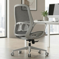 Chaise de bureau de direction en maille de couleur personnalisée, noire et grise au design simple, style moderne, à bas prix pour salle de réunion