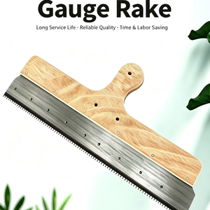 Râteau à jauge réglable, râteau à dents ajustable pour la distribution de ciment et de mortier époxy auto-nivelant, outil de construction - Product Image 1