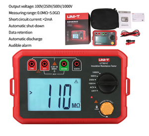 เครื่องวัดความต้านทานฉนวนแบบดิจิตอลพกพา UNI-T UT501C ของแท้ ขายดี รุ่น IP55 - Product Image 2