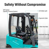 Chariot élévateur électrique compact 1,5-2 tonnes avec levage complet GRATUIT pour la logistique d'entrepôt - Livraison gratuite