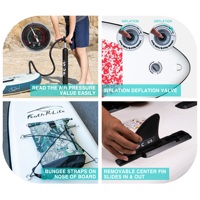 FUNWATER – planche de paddle gonflable de grande taille Offre Spéciale, planche de paddle debout, planche de wakeboard sup gonfiabil paddle surf