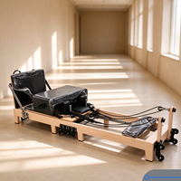 MJD Professional Supplier Direct Stock Hardwood Pilates Reformer Adjustable Wear Resistant Timber Skeleton for Commercial