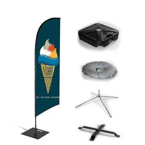 Promosi spanduk pameran spanduk terbang bendera pantai Tampilan Iklan tanda gulung atas dijual - Product Image 6