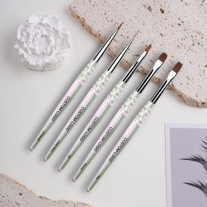 Высококачественная белая кисть для гель-лака, индивидуальная, с двойным концом, магнитная кисть для лайнера для нейл-арта под собственной торговой маркой - Product Image 2