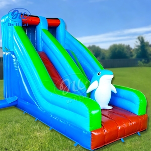 Parco Acquatico Gonfiabile Commerciale Mobile a Tema <span class=keywords><strong>Delfino</strong></span> con Scivoli e Piscine per Bambini - Giochi Gonfiabili - Product Image 3