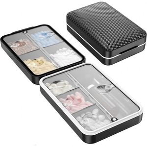 Organizador Semanal de Pastillas con 8 Compartimentos Codificados por Colores y Tapas de Cierre a Presión - Product Image 1