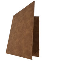 Personnalisez votre porte-menu en cuir PU de format lettre avec 12 couleurs, couverture rembourrée pour menu de restaurant, porte-certificat