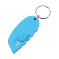 Ouvre-lettres personnalisés promotionnels ouvre-lettres en plastique pour la vente en gros boîte couteau porte-clés porte-clés