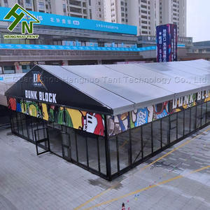 Özelleştirilmiş 30x40m alüminyum alaşımlı çadır basketbol spor etkinlikleri Logo baskılı kozmetik kapları - Product Image 1