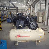 Compresseur d'air à piston alternatif lubrifié à deux étages Ingersoll Rand H2545C7/18 7,5 CV 5,60 kW 18 bar Réservoir de 230 L Pompe industrielle
