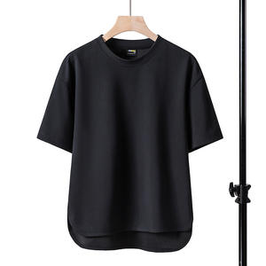 Fabricant de vêtements pour hommes, vente en gros, tricots personnalisés, t-shirt en tricot à épaules tombantes et manches courtes, t-shirts pour hommes grandes tailles - Product Image 4
