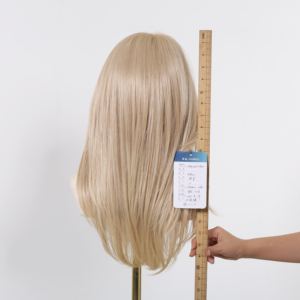 In magazzino 13*6 pizzo parrucca futura fibra pura oro biondo 613 di alta qualità naturale liscia tubo dritto 200% morbido resistente - Product Image 4