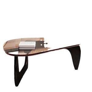 Mesa de centro de vidrio templado, diseño minimalista moderno, muebles para sala de estar, fácil de limpiar - Product Image 5