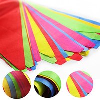 Drapeaux multicolores pour l'extérieur, bannières colorées pour fête d'anniversaire, salle de classe