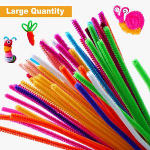 Al por mayor, de alta calidad, limpiapipas de chenilla de 8 mm de grosor, alambre afelpado para manualidades, ramos de flores y figuras de animales - Product Image 3