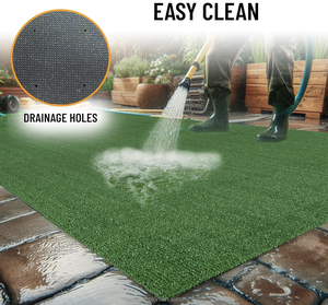 Estera de césped artificial para exteriores de 3x5 pies, favorita de <span class=keywords><strong>la</strong></span> mascota para césped, campo de fútbol, Hockey, <span class=keywords><strong>cancha</strong></span> de tenis, alfombrilla para puerta, decoraciones - Product Image 5