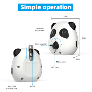 YHpet Best-seller - Dispositif anti-aboiement automatique <span class=keywords><strong>à</strong></span> ultrasons rechargeable en plastique, avec portée de 8 m et étanche - Product Image 2