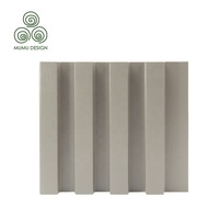 MUMU 4D Design de plafond intérieur 3D panneau de construction en bois de pin PVC panneau mural en bois de pin pour Hall d'hôtel