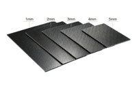 Lembaran Plat Serat Karbon 3K Twill Kekuatan Tinggi Ringan Panel CFRP Potongan Khusus untuk UAV RC Robot Industri