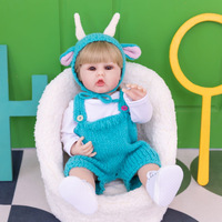 Boneka bayi baru lahir silikon lunak seperti hidup boneka bayi realistis putri 55cm mainan hadiah Natal terlaris 2024