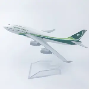 Kualitas Tinggi 16Cm Die Cast Air Pesawat Iraqi Airlines George 747 untuk Paduan Mainan Model Pesawat Mainan Grosir