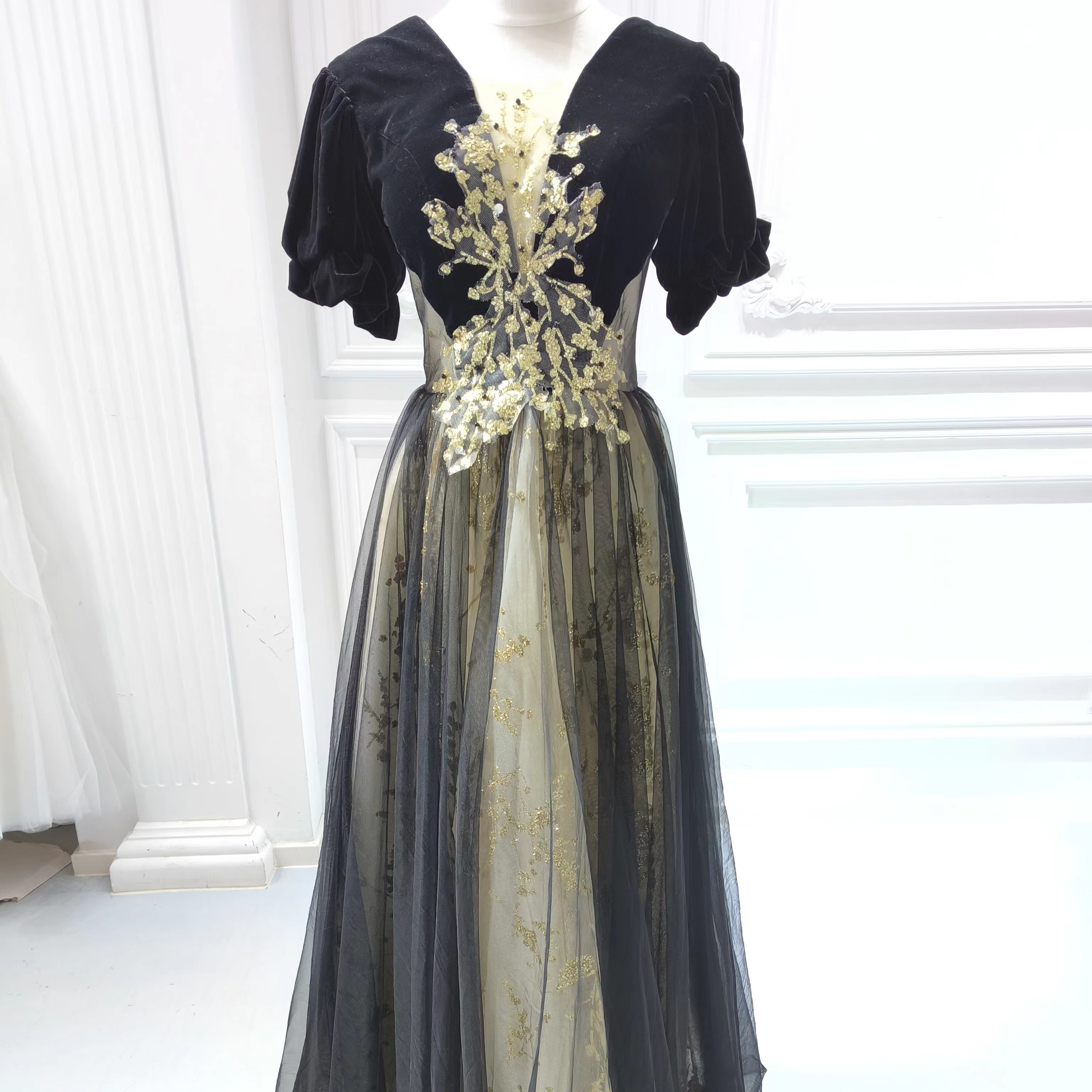 Black Fairy Gowns - Elegant Tulle and Lace Dresses for Women