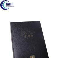Caja de Regalo Rígida de Papel Especial Negro Exclusivo, Caja de Embalaje Perfumada con Logotipo Personalizado para Botellas de Aceite o Productos Cosméticos