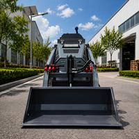 Chargeuse compacte sur chenilles V1000 Kubota Diesel, mini-chargeuse autoportée multi-attaches pour la construction agricole