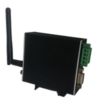Comunicador Montado en Riel, Dispositivo de Conversión de Serial a WiFi/Ethernet, Protocolo Modbus Completo, Construcción Metálica para Uso Remoto