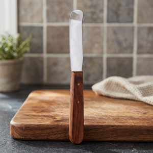 Espátula Dental de Acero Inoxidable BK Industries con Mango de Madera, Agarre Ergonómico, Instrumento Manual Clase I con Certificación CE - Product Image 3