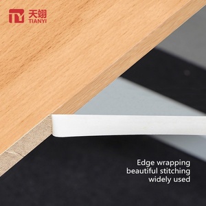 Customised 1mm*21mm <b>PVC</b> Wood ABS Acrylic Edge Banding <b>Strip</b> Self-Adhesive Water Resistant Durable Melamine Tape for Cabinets - Product Image 2