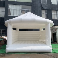 Château gonflable blanc, combo château gonflable, maison gonflable, à vendre, livraison gratuite