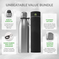 Botella de Agua de Acero Inoxidable de 17 oz con Aislamiento al Vacío de Doble Pared, a Prueba de Fugas, Termo para Viajes, Deportes, Cantimplora, Termo para Café