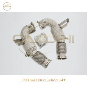 Tuyaux d'échappement en acier inoxydable neufs d'usine OUCHI, tuyau droit pour <span class=keywords><strong>Audi</strong></span> <span class=keywords><strong>R8</strong></span> V10 <span class=keywords><strong>2022</strong></span>+ OPF avec tuyaux d'échappement <span class=keywords><strong>R8</strong></span> de haute qualité - Product Image 3