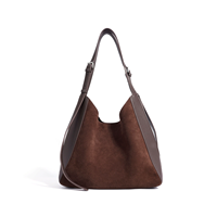 2025 classique dernière marque Designer populaire daim en cuir véritable en gros femmes dame épaule fronde sac à bandoulière sacs à main