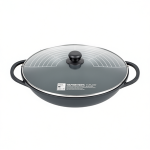 Wok KARL KRGER Leipzig de 36 cm, de aluminio fundido, con tapa de vidrio y accesorios - Product Image 2