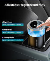 Diffuseur de parfum pour voiture, alimenté par piles, démarrage/arrêt automatique, longue durée, écologique, en alliage d'aluminium, pour porte-gobelet