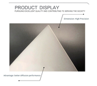 Échantillon gratuit de film diffuseur de lumière LED en polycarbonate PC, film diffuseur LCD