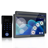 Anjielo Interphone Vidéo IP Tuya 2 Fils, Système de Sécurité avec Caméra 1080P, Écran Tactile, Déverrouillage à Distance par Carte IC et Application