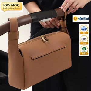 Bolsa de Pañales Casual para Bebé con Cierre, Bolso de Mano Impermeable de Cuero Vegano para Mujer, Personalizado, de Lujo Premium - Product Image 1
