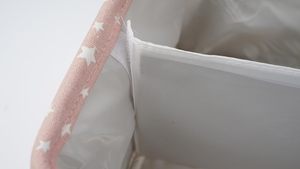 Organisateur de couches pour bébé en coton avec poignée, panier de rangement pour couches et articles de puériculture - Product Image 6