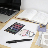 Marque-page autocollant magnétique personnalisé en forme de triangle, avec index en papier coloré, petit mémo décoratif pour l'école