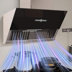 Hotte aspirante latérale Meijuehao Taotai 22 m³/min, séparation fumée et huile, panneau en verre trempé, moteur électrique 200W - Product Image 3